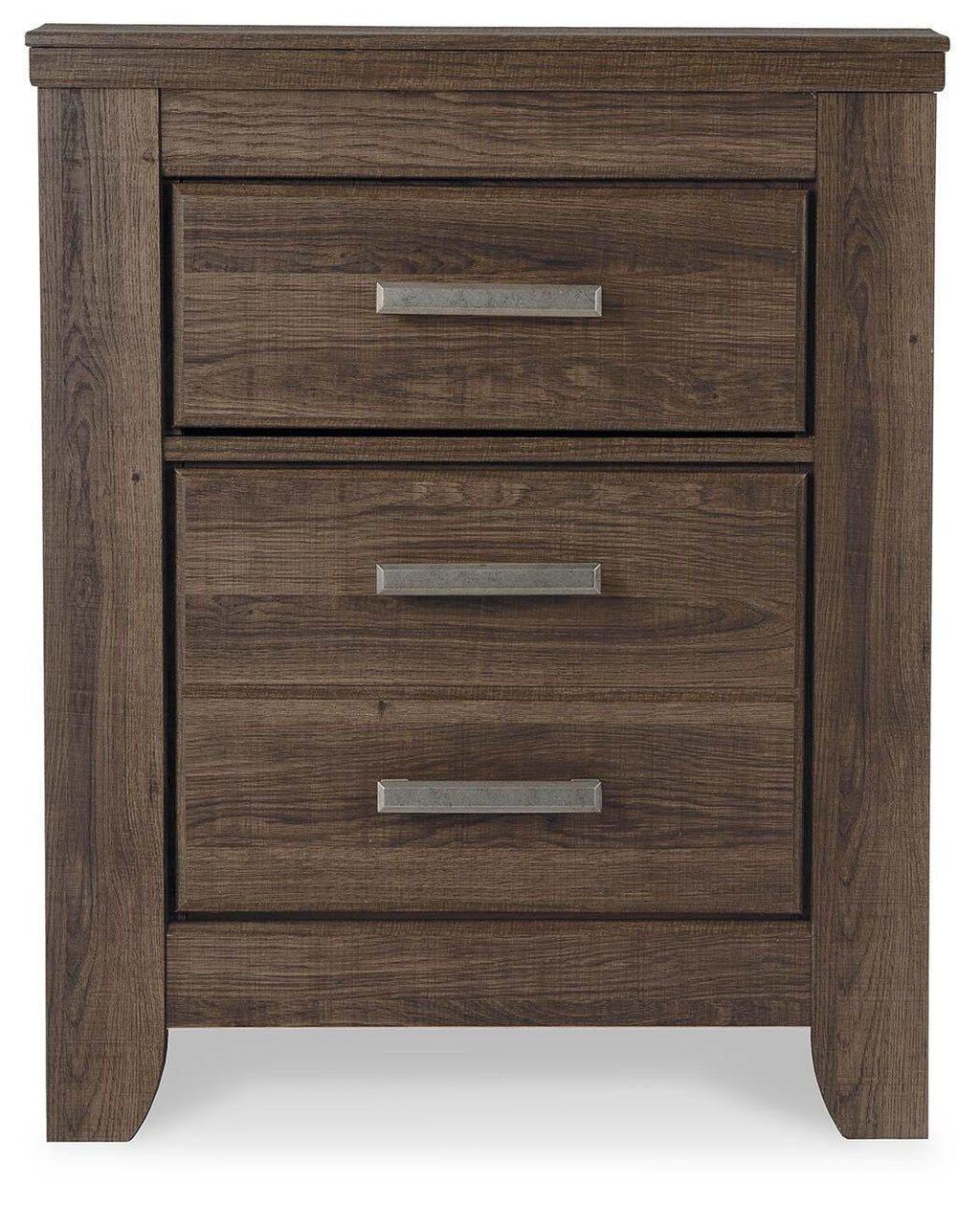 Juararo Nightstand in Dark Brown, front view