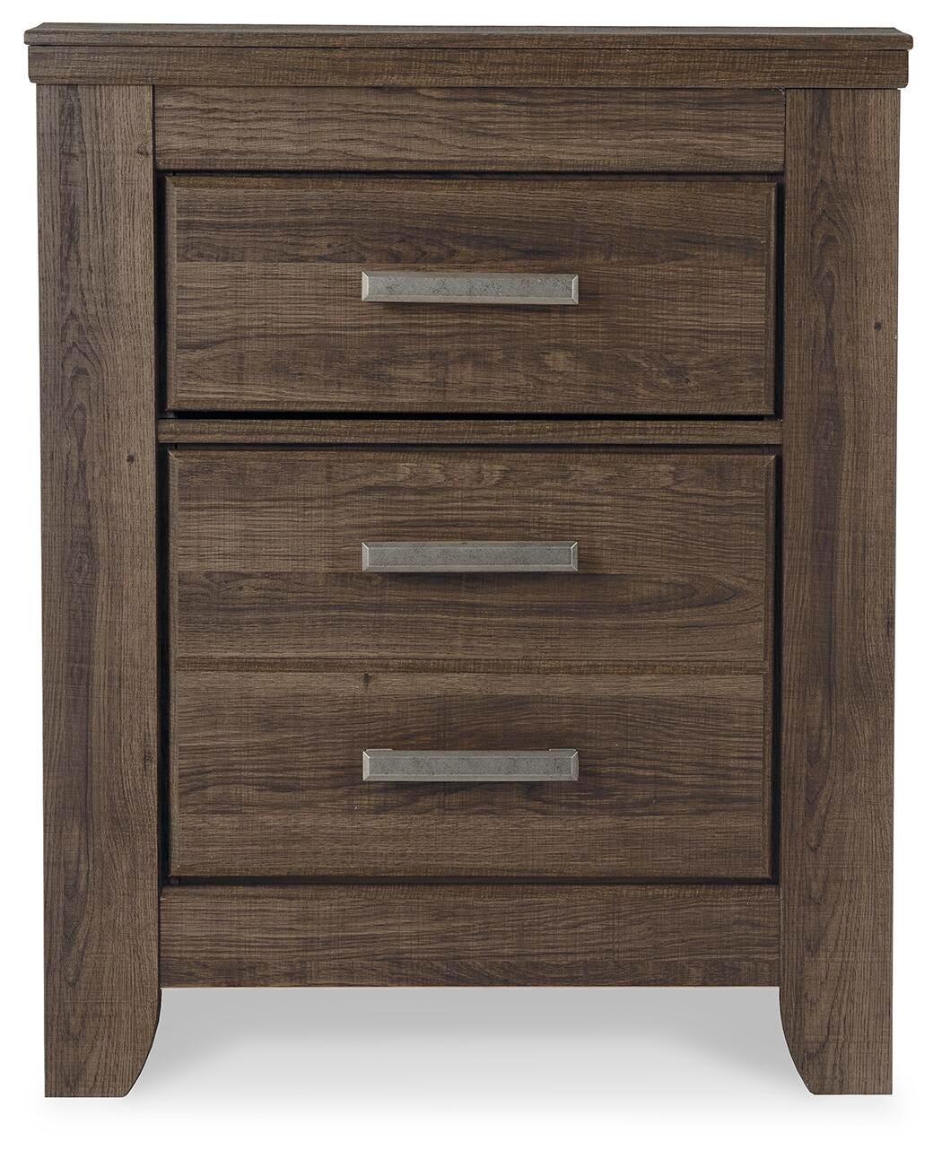 Juararo Nightstand in Dark Brown, front view
