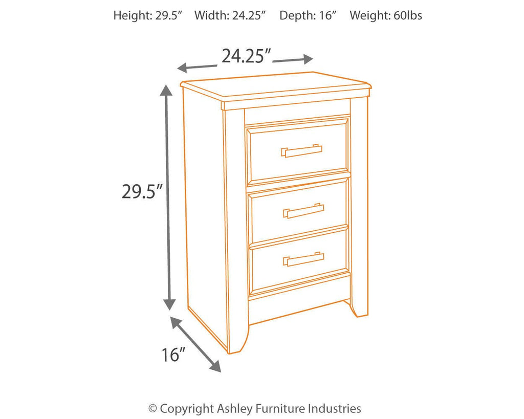 Juararo Nightstand in Dark Brown, alternate view 9