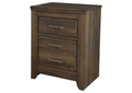 Juararo California King Poster Bed with Mirrored Dresser and 2 Nightstands