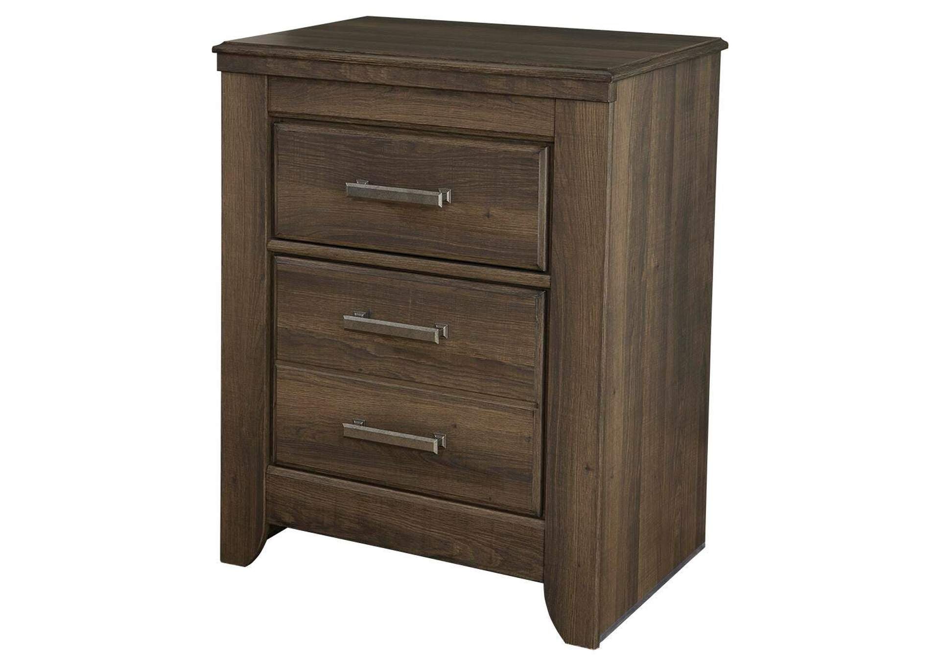 Juararo King Poster Bed with Mirrored Dresser, Chest and Nightstand