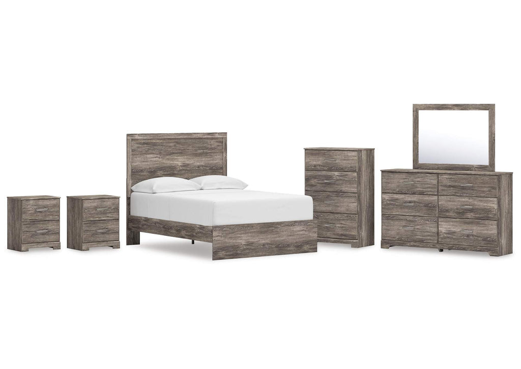 Ralinksi Full Panel Bed, Dresser, Mirror, Chest and 2 Nightstands
