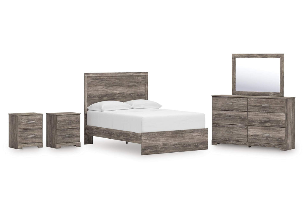 Ralinksi Full Panel Bed, Dresser, Mirror and 2 Nightstands