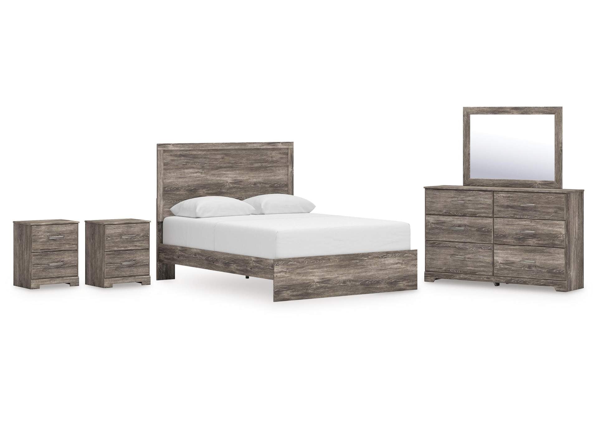 Ralinksi Queen Panel Bed, Dresser, Mirror and 2 Nightstands
