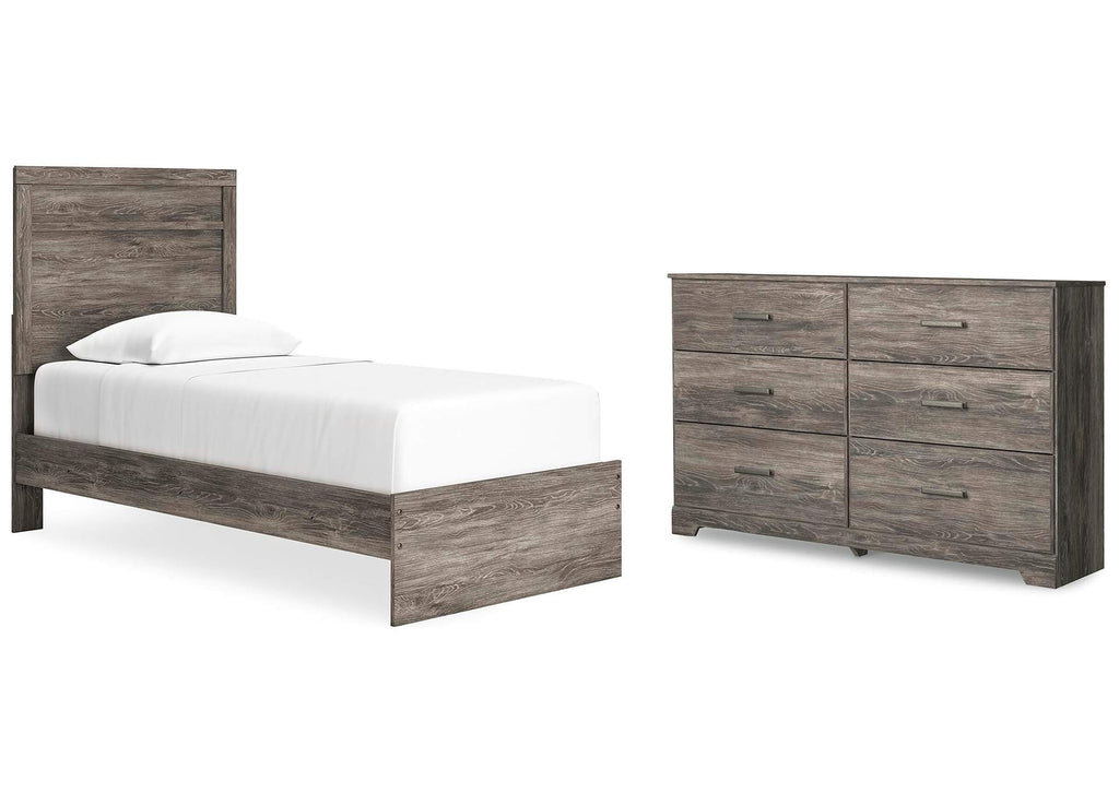 Ralinksi Twin Panel Bed with Dresser