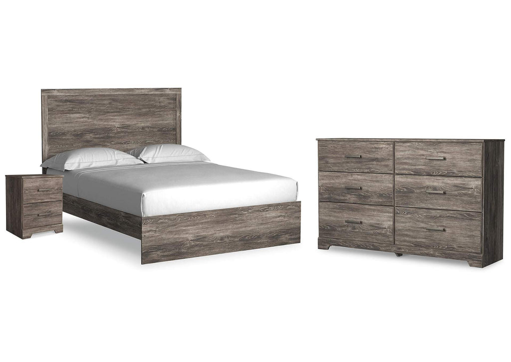 Ralinksi Queen Panel Bed with Dresser and Nightstand