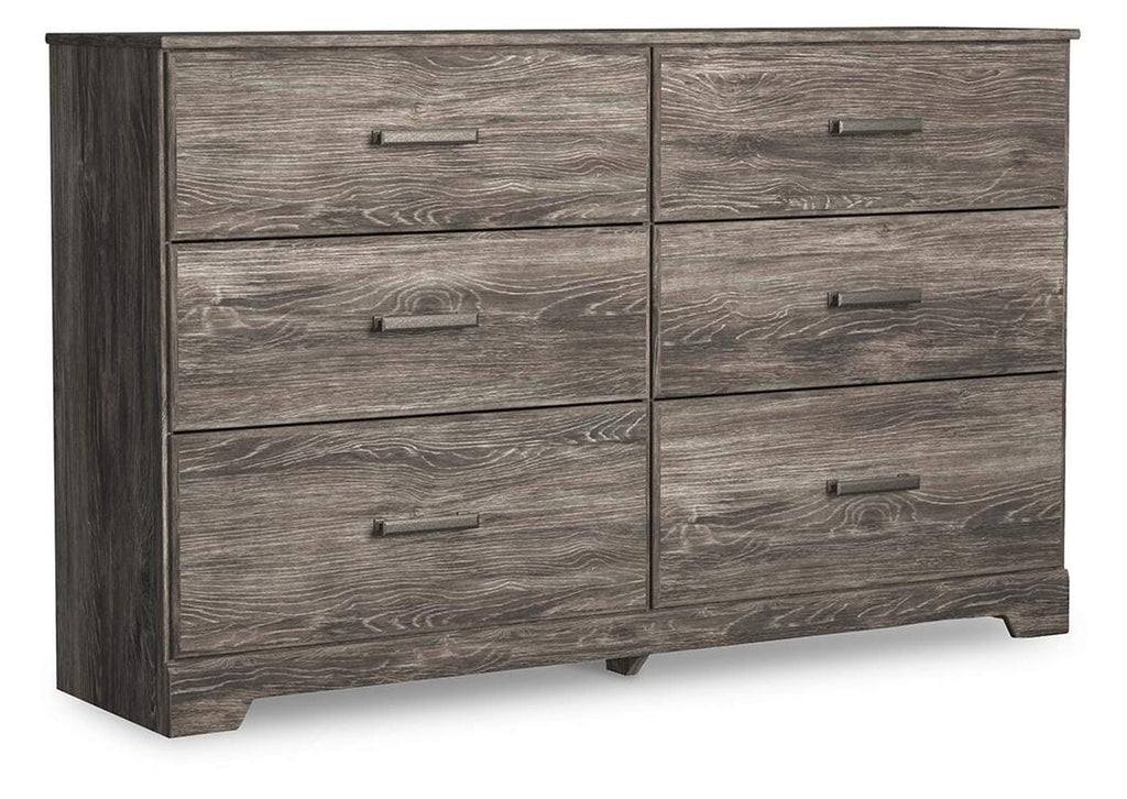 Ralinksi Twin Panel Bed with Dresser angled view