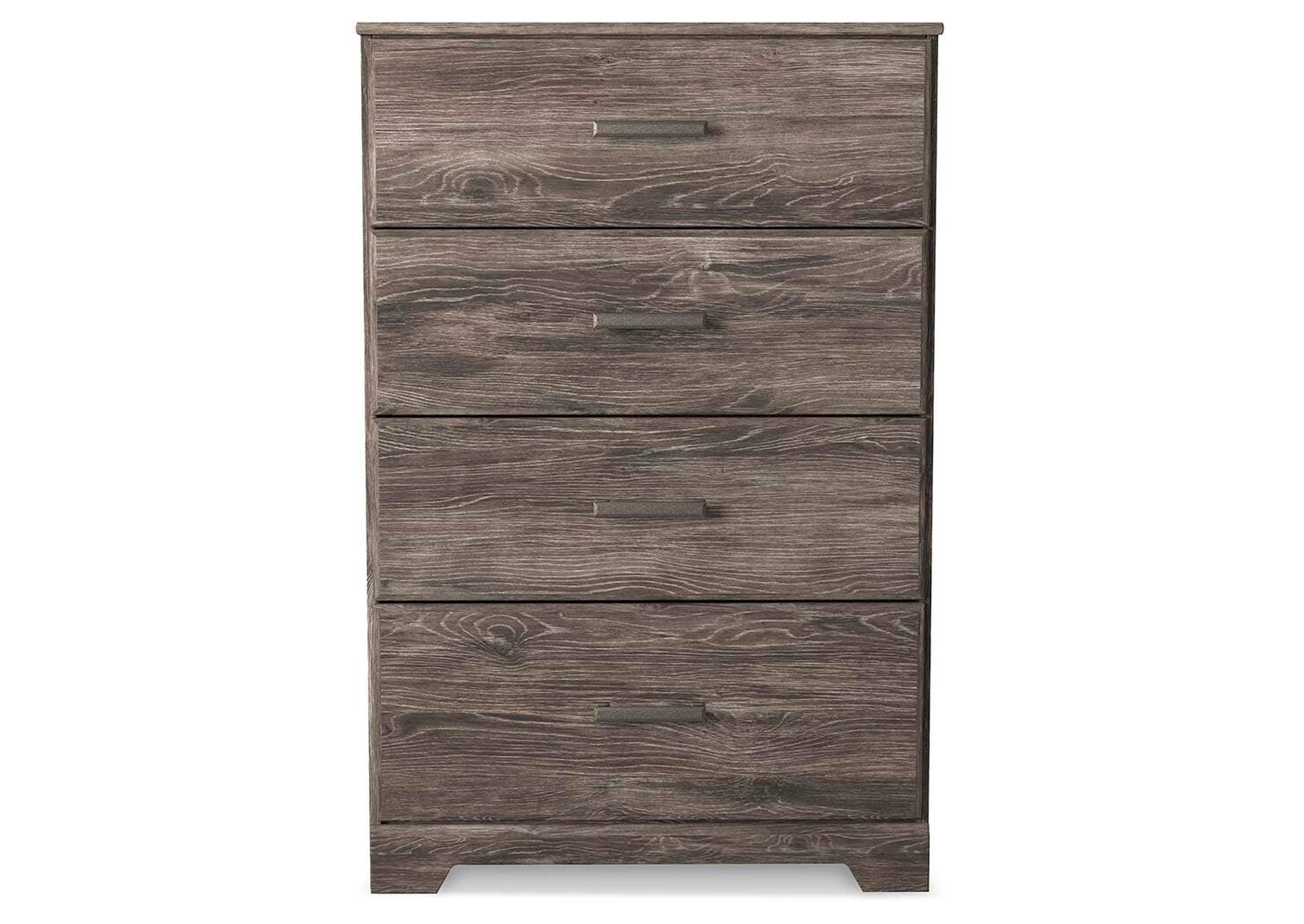 Ralinksi Twin Panel Bed with Mirrored Dresser and Chest front view