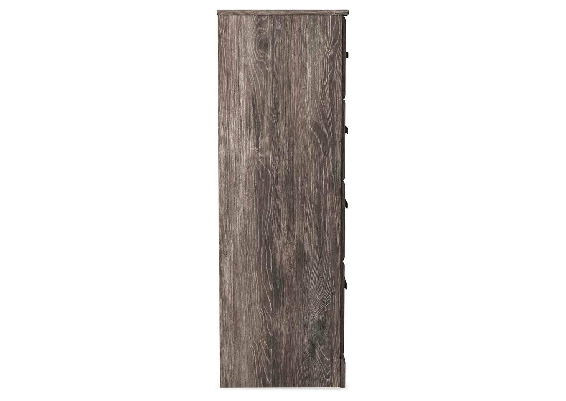 Ralinksi Full Panel Bed, Dresser, Mirror, Chest and 2 Nightstands side view