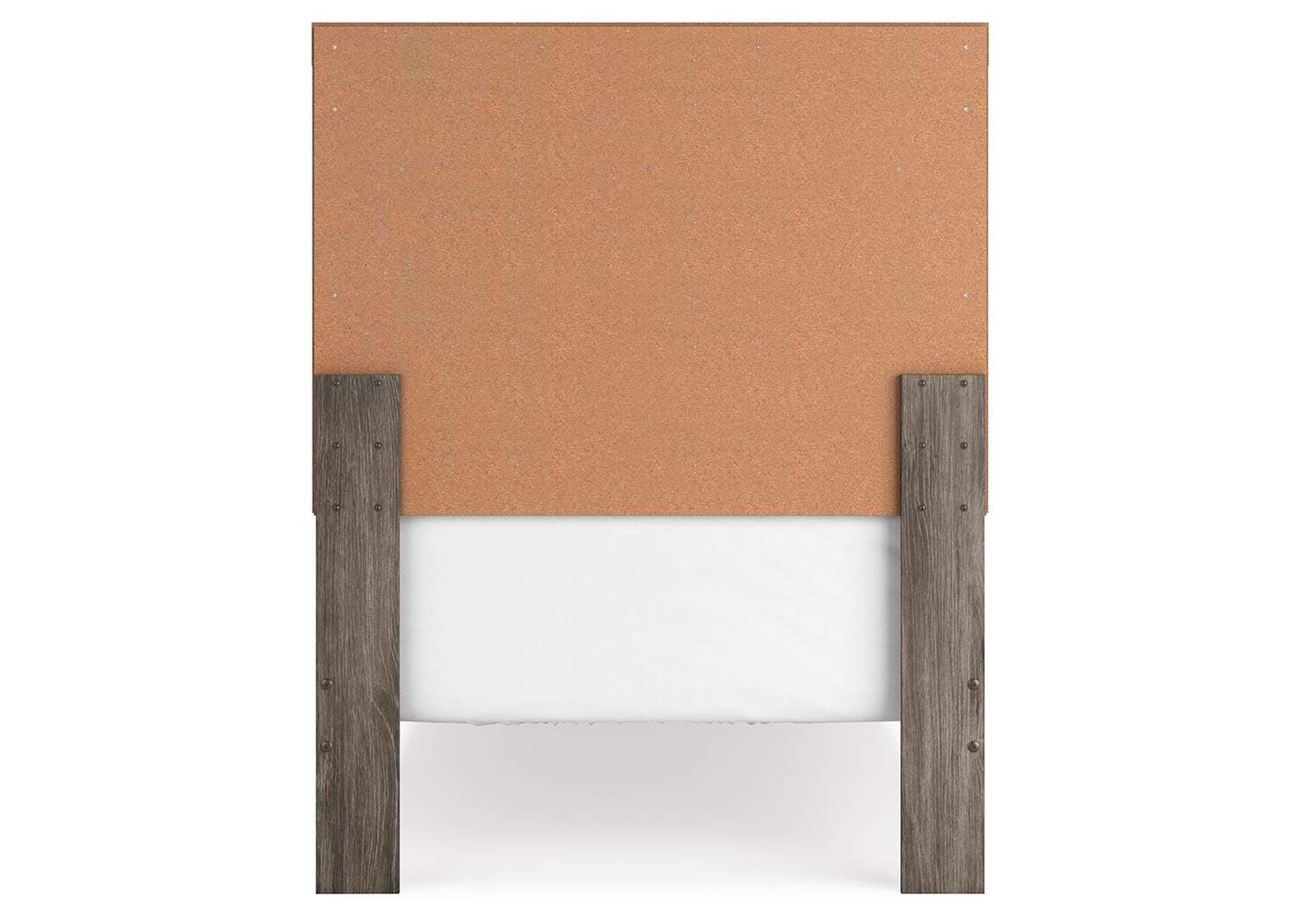 Ralinksi Twin Panel Bed with Mirrored Dresser, Chest and Nightstand