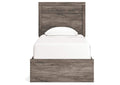 Ralinksi Twin Panel Bed with Mirrored Dresser