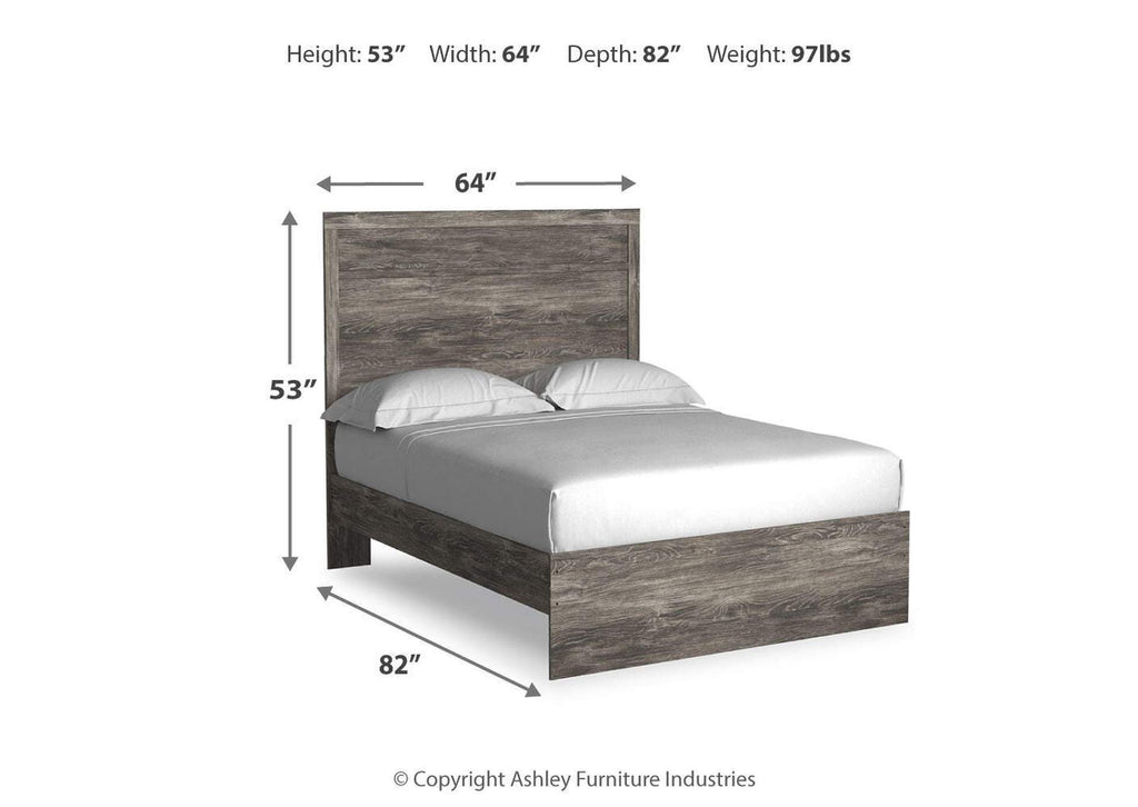 Ralinksi Queen Panel Bed with Mirrored Dresser, Chest and Nightstand dimensions