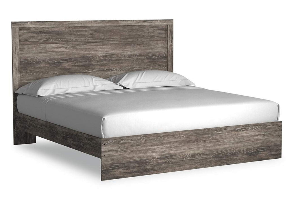 Ralinksi King Panel Bed, Dresser, Mirror, Chest and 2 Nightstands angled view