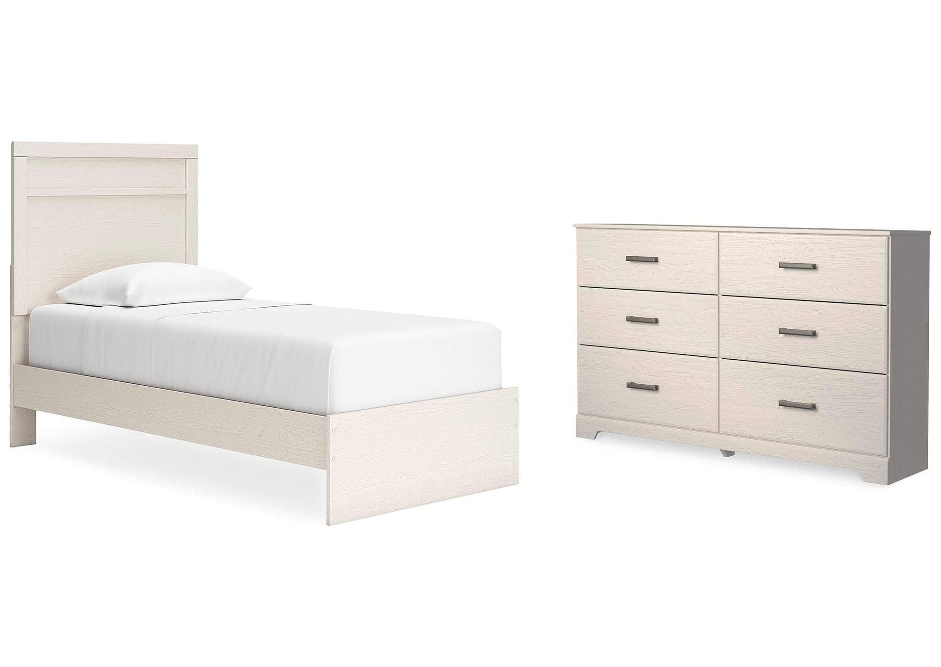 Stelsie Twin Panel Bed with Dresser