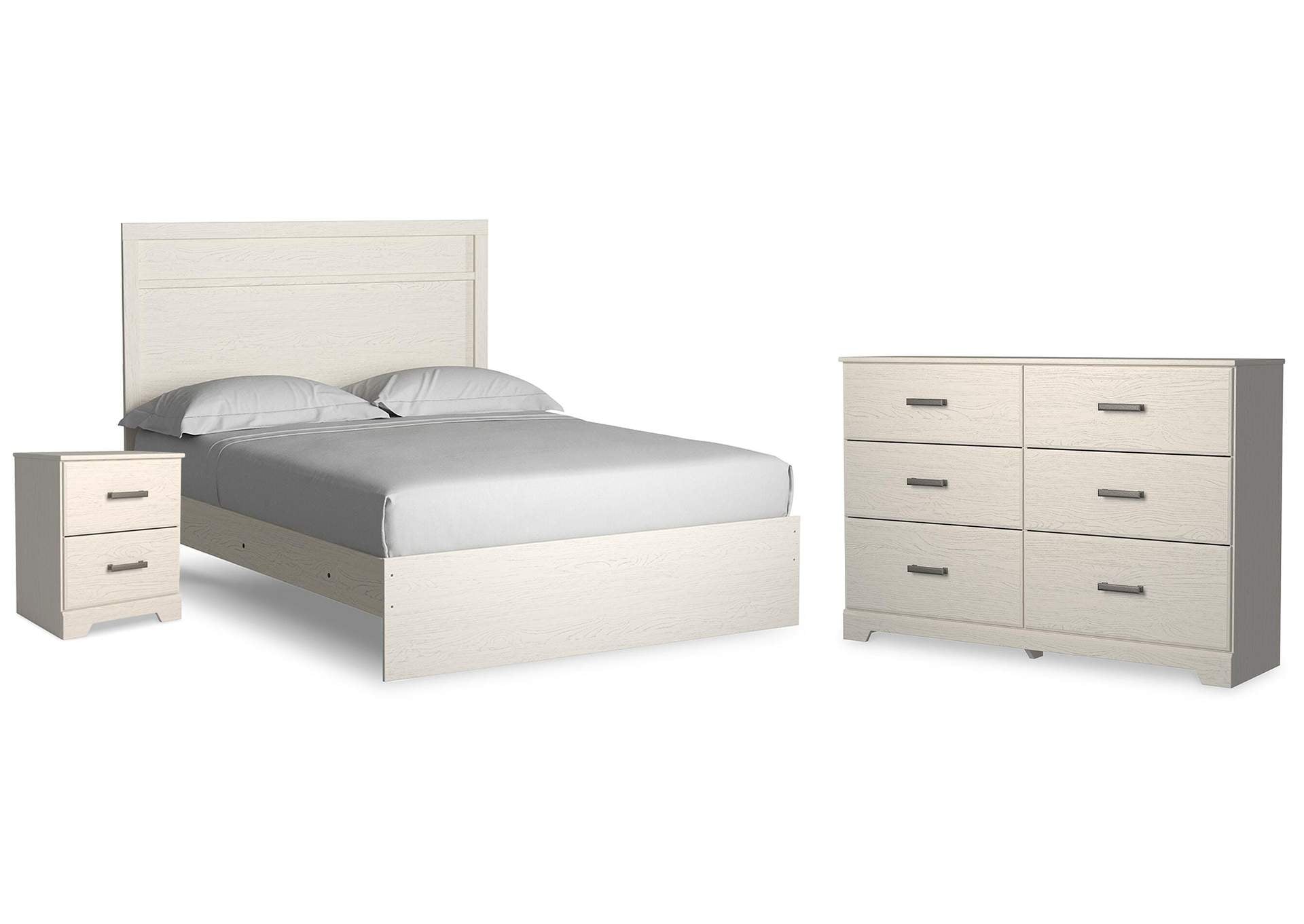 Stelsie Queen Panel Bed with Dresser and Nightstand