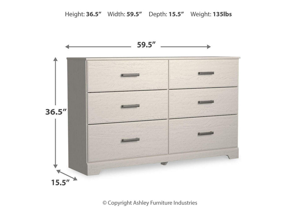Stelsie Twin Panel Bed with Dresser dimensions