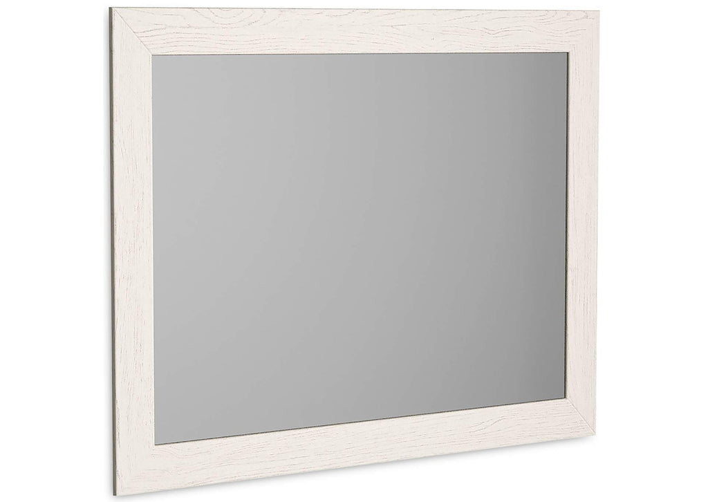 Stelsie Dresser and Mirror angled view