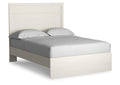 Stelsie Full Panel Bed with Mirrored Dresser