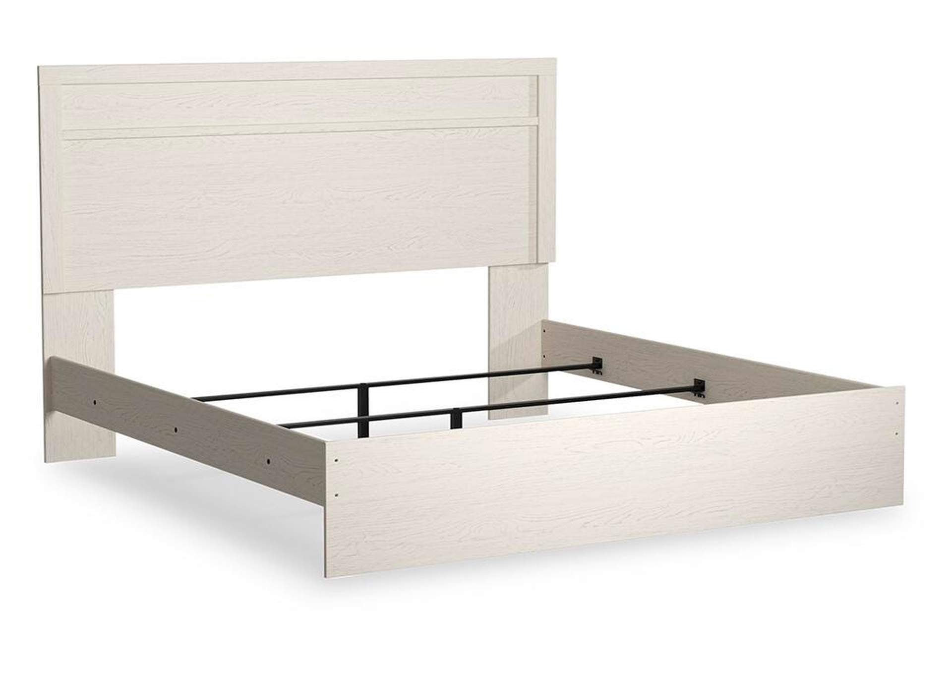 Stelsie King Panel Bed angled view