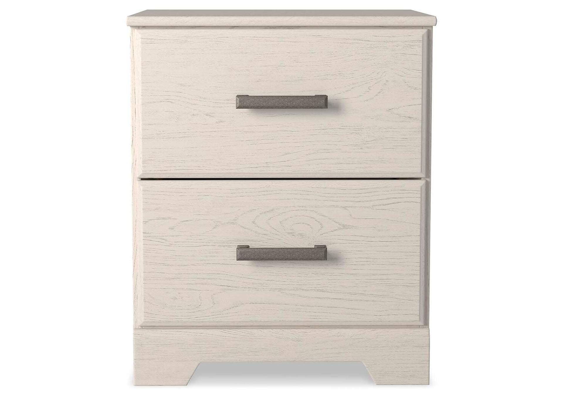 Stelsie Twin Panel Bed with Mirrored Dresser and 2 Nightstands