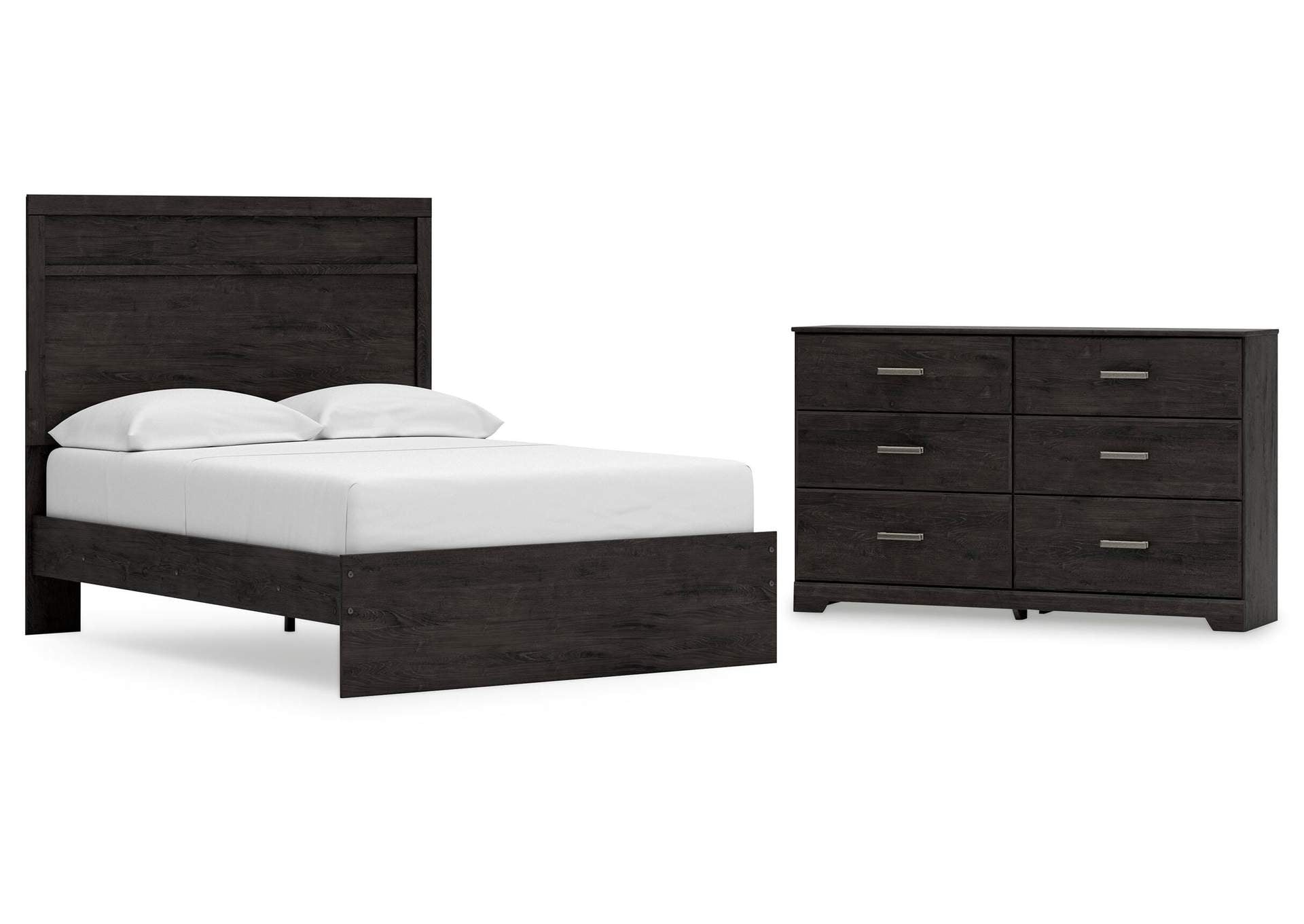 Belachime Full Panel Bed with Dresser