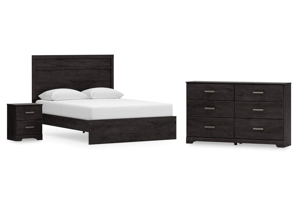 Belachime Queen Panel Bed with Dresser and Nightstand