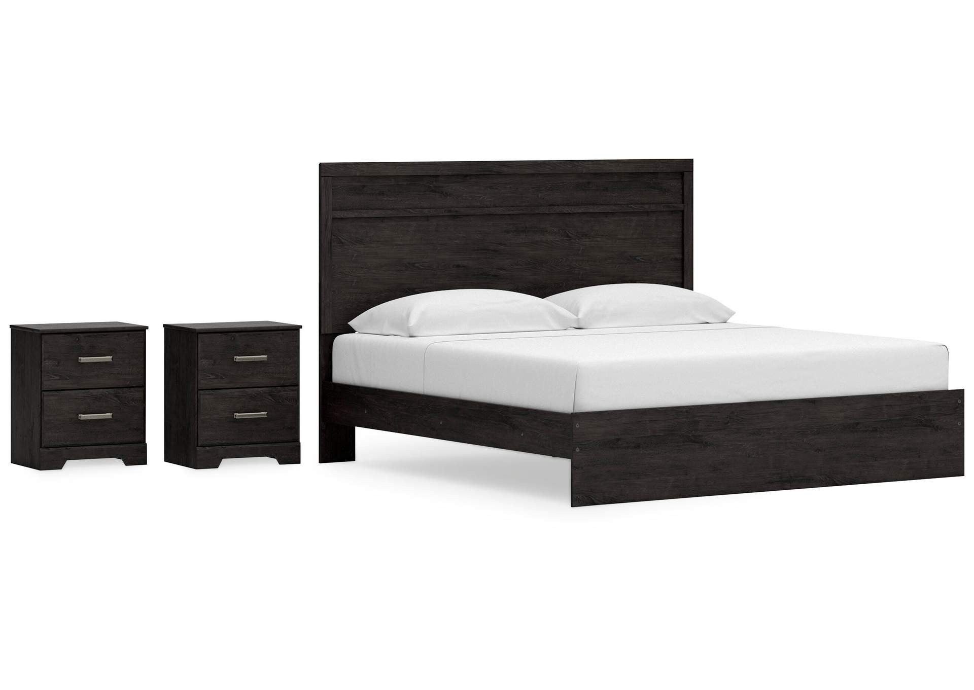 Belachime King Panel Bed with Dresser and 2 Nightstands