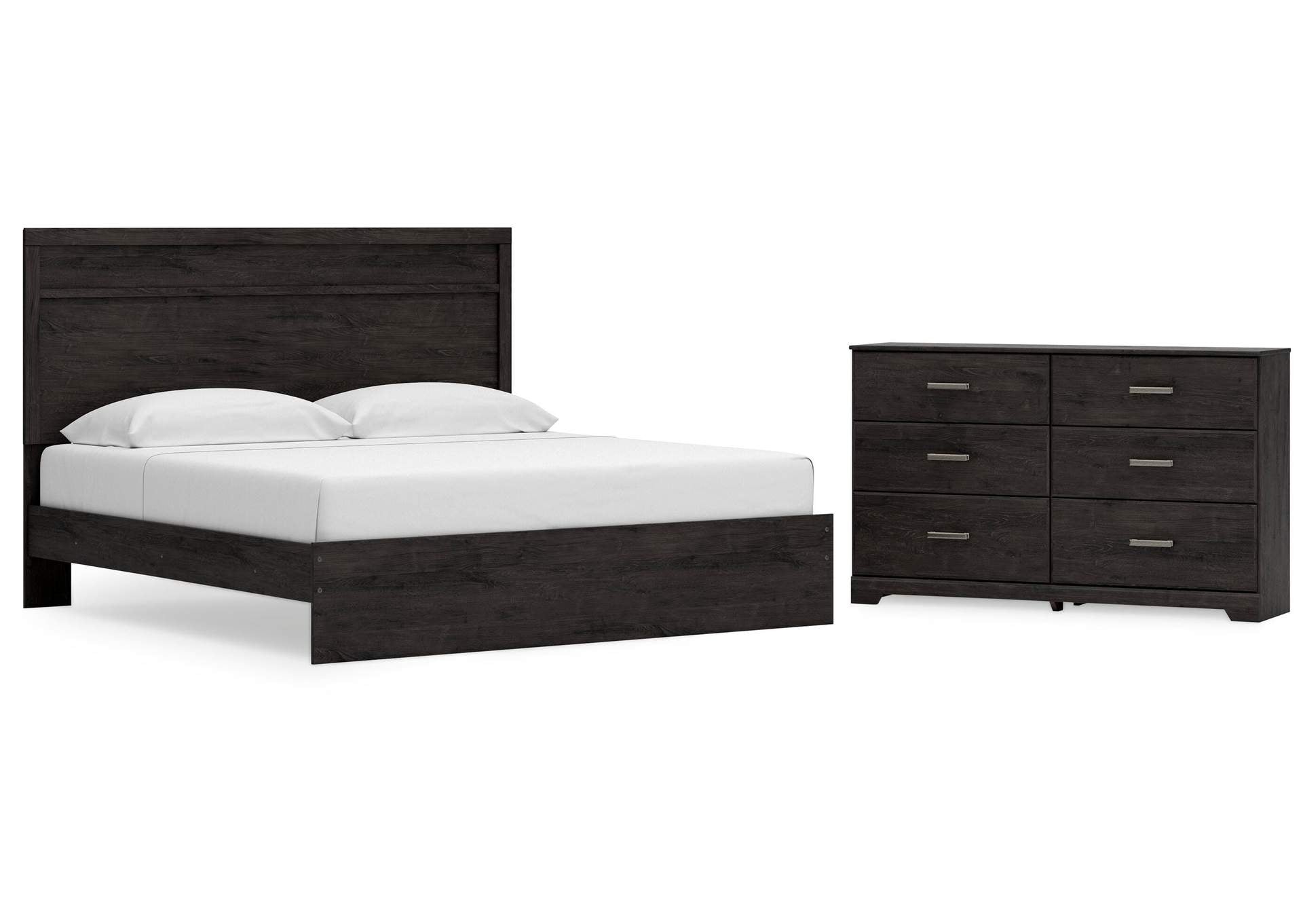 Belachime King Panel Bed with Dresser