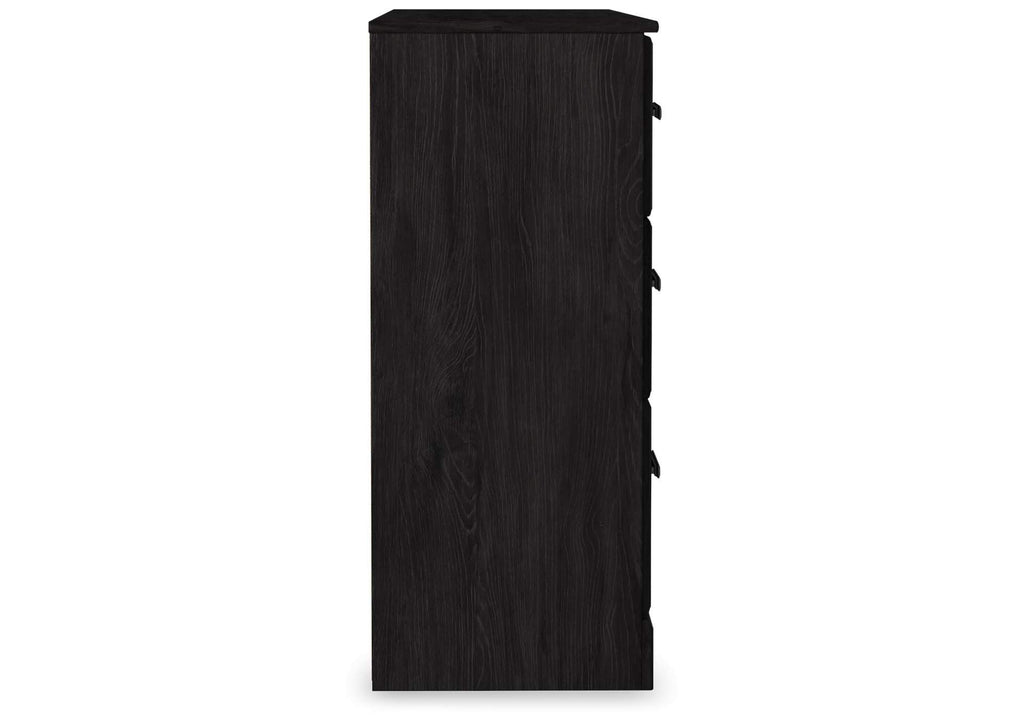 Belachime Queen Panel Bed with Dresser and Nightstand side view