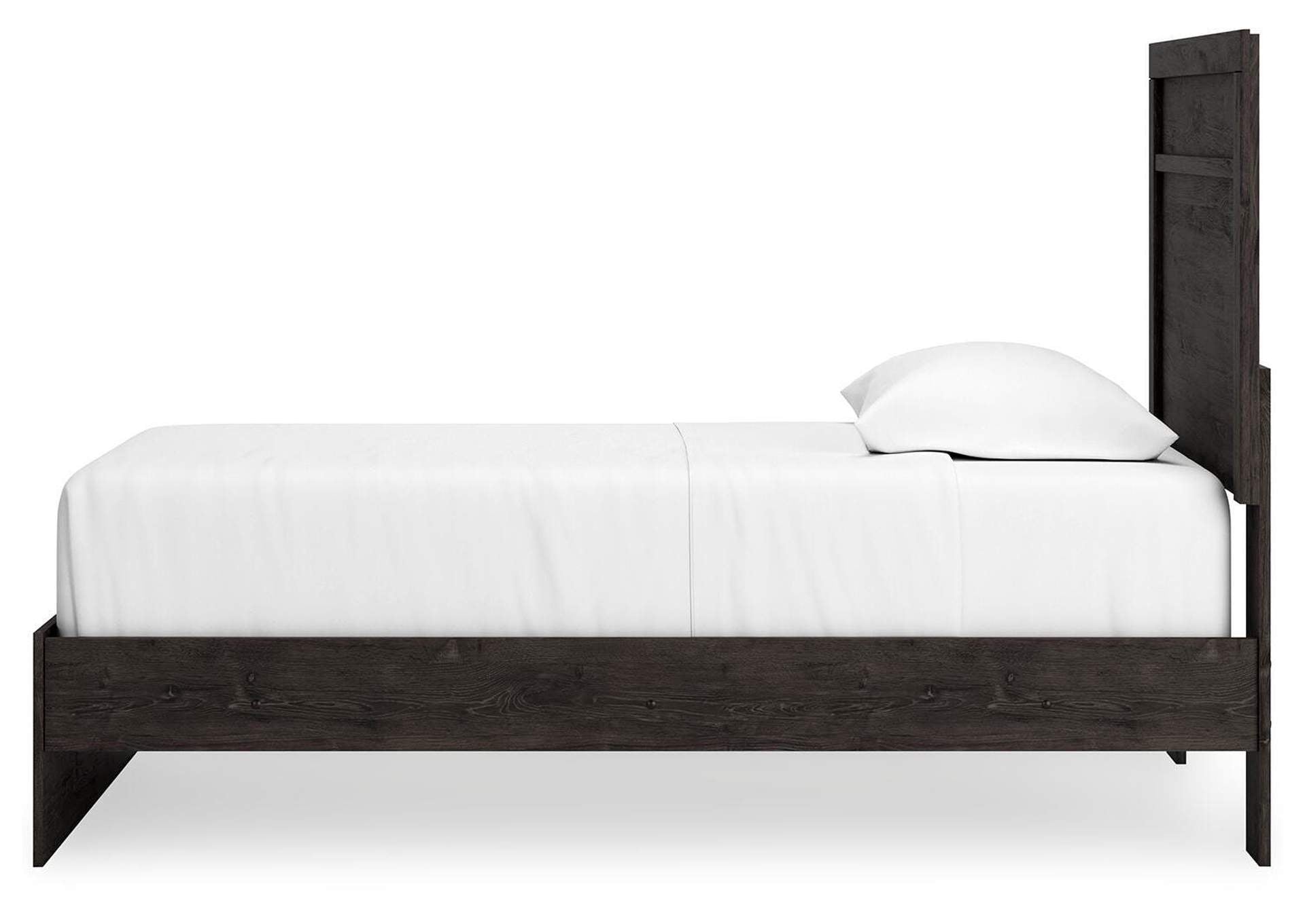 Belachime Twin Panel Bed with Dresser and 2 Nightstands side view