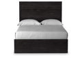Belachime Full Panel Bed with Mirrored Dresser and Chest
