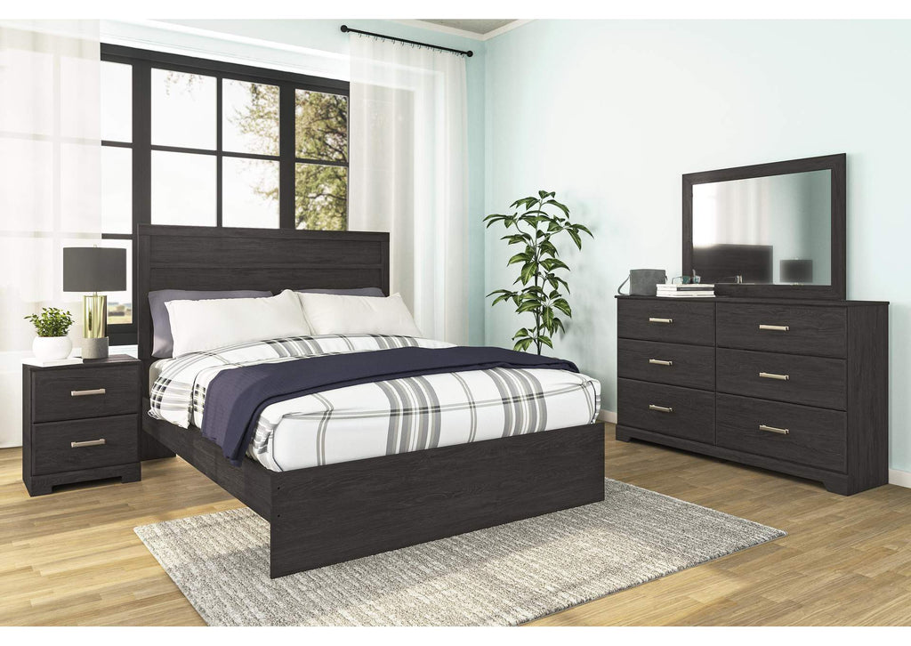 Belachime King Panel Bed with Dresser and 2 Nightstands