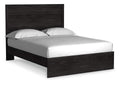 Belachime Queen Panel Bed with Mirrored Dresser