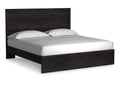 Belachime King Panel Bed with Mirrored Dresser