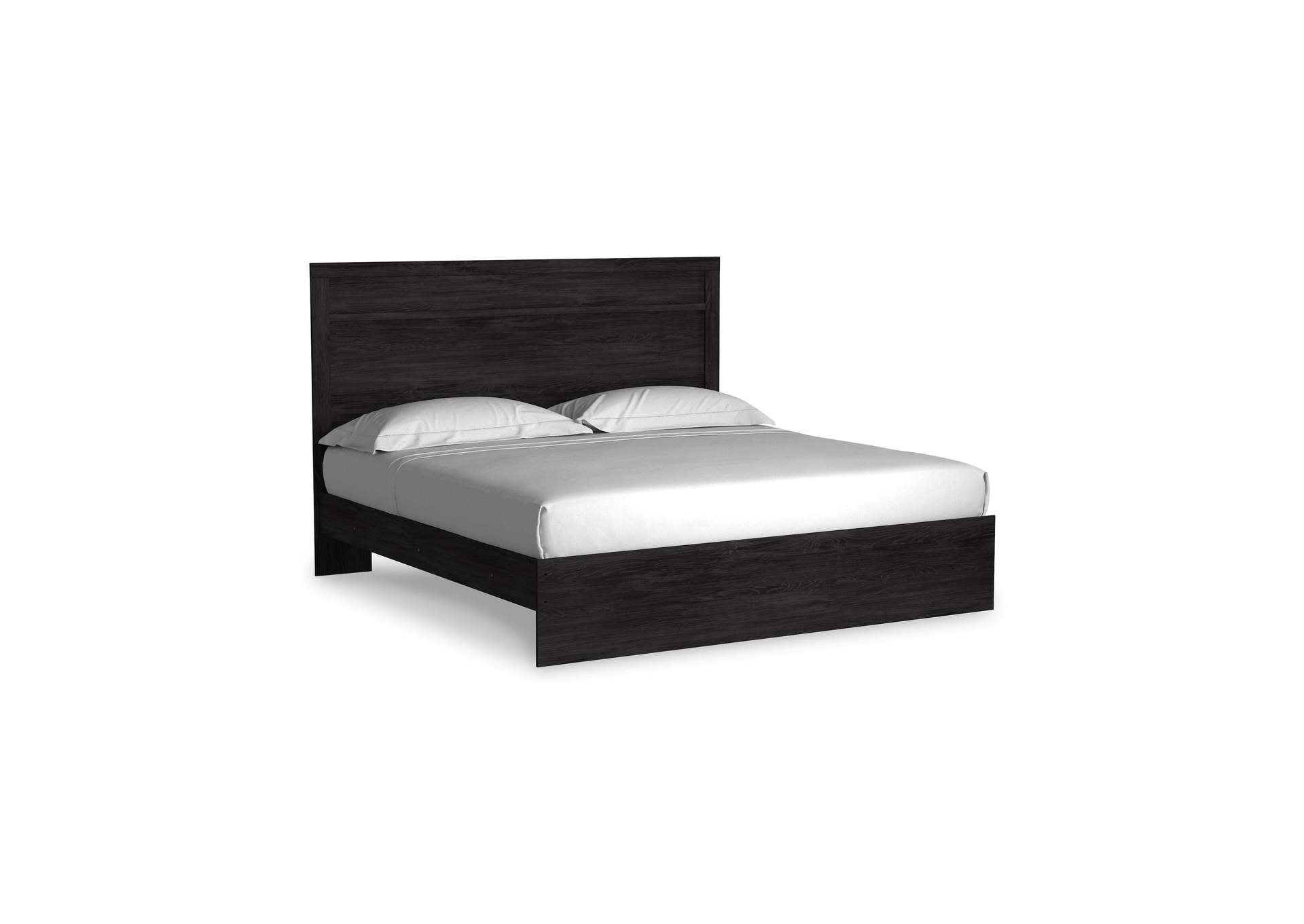 Belachime King Panel Bed with Dresser angled view