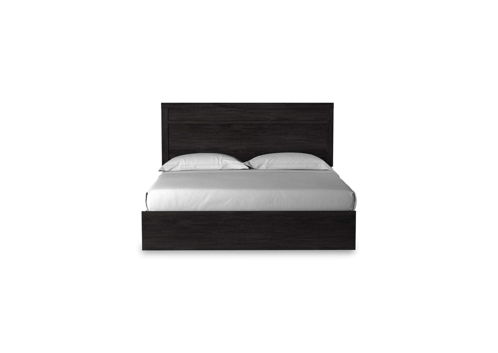 Belachime King Panel Bed with Dresser front view