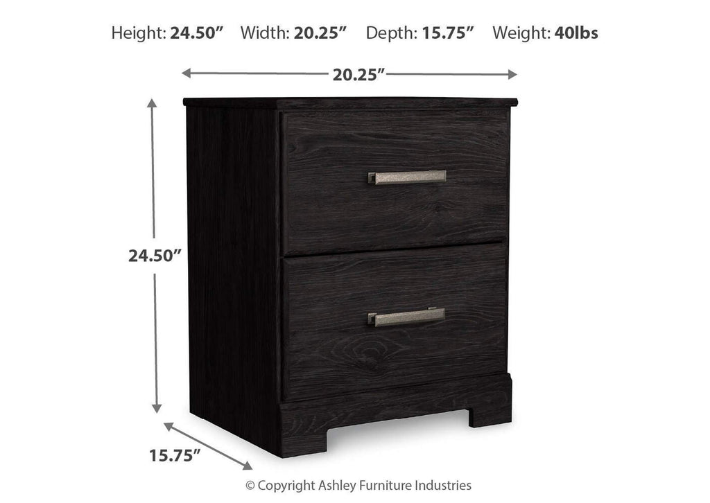 Belachime Twin Panel Bed with Mirrored Dresser, Chest and 2 Nightstands dimensions