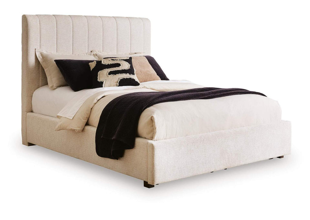 Brizmore Queen Upholstered Storage Bed angled view