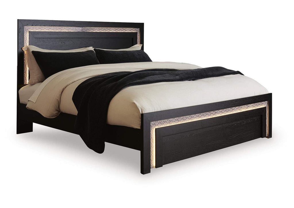 Brizmore King Panel Bed angled view