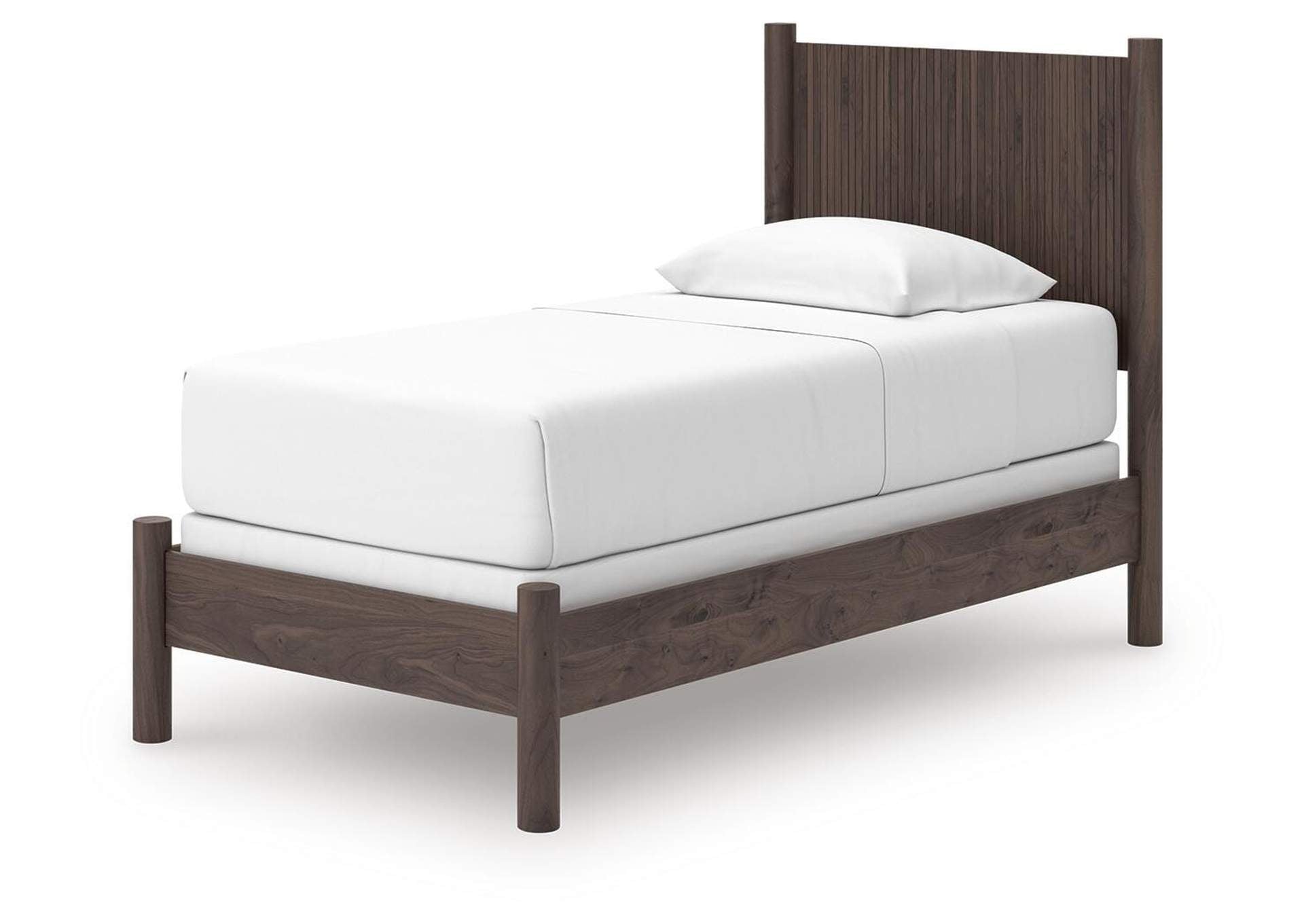 Cadmori Twin Panel Bed, Dresser, Mirror and Chest angled view