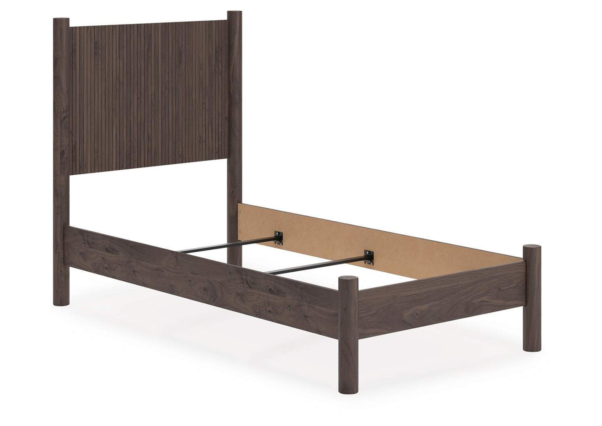 Cadmori Twin Panel Bed, Dresser, Mirror and Chest angled view