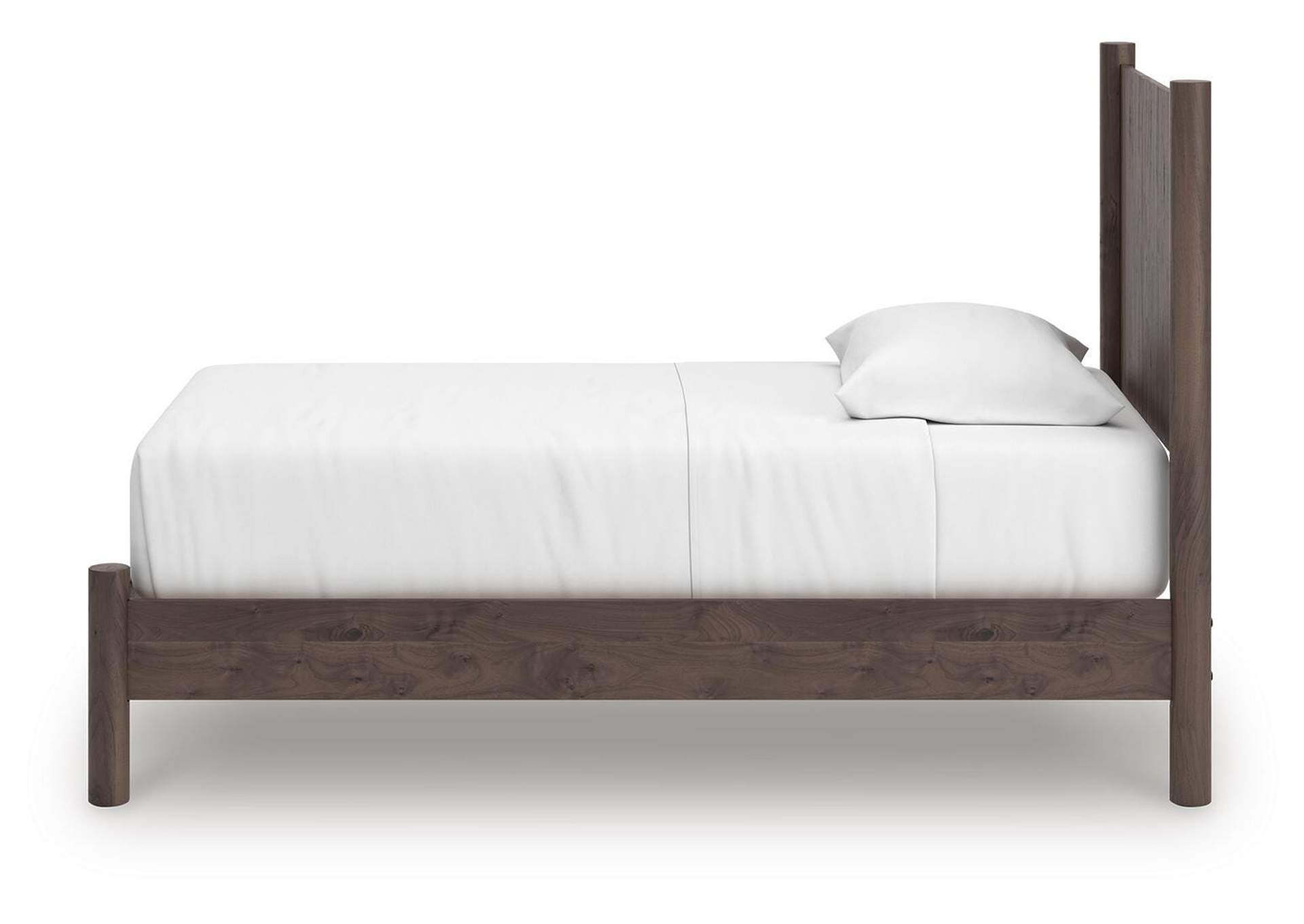 Cadmori Twin Panel Platform Bed, Dresser, Mirror and Nightstand side view