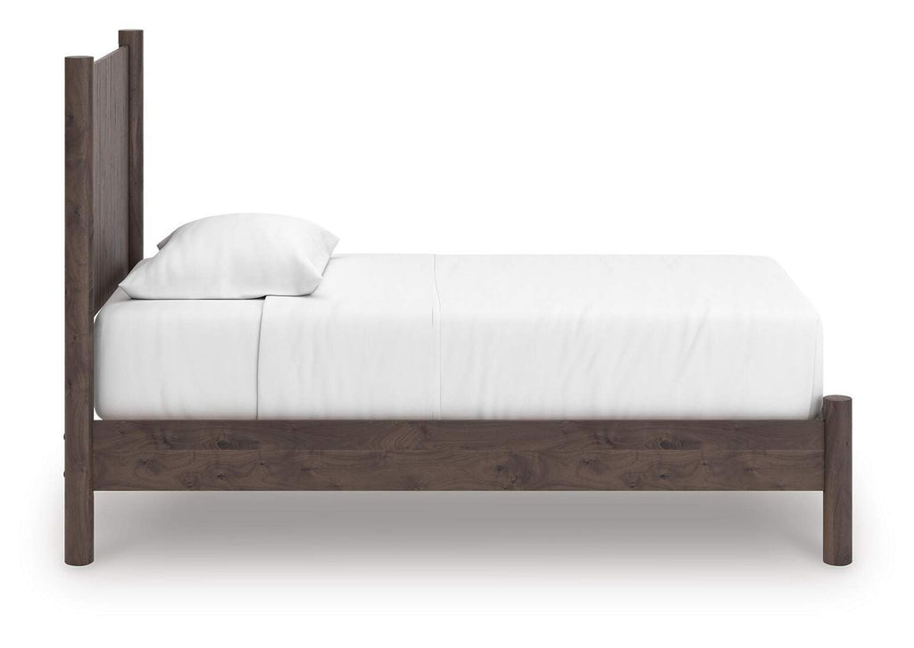 Cadmori Twin Panel Platform Bed, Dresser and Chest side view