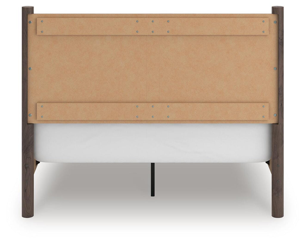 Pamytta Queen Panel Bed in Brown, back view