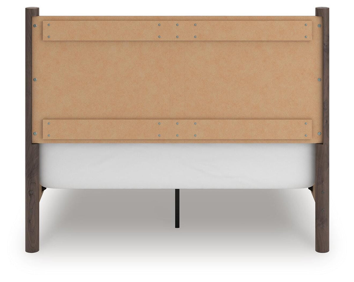 Pamytta Queen Panel Bed in Brown, back view