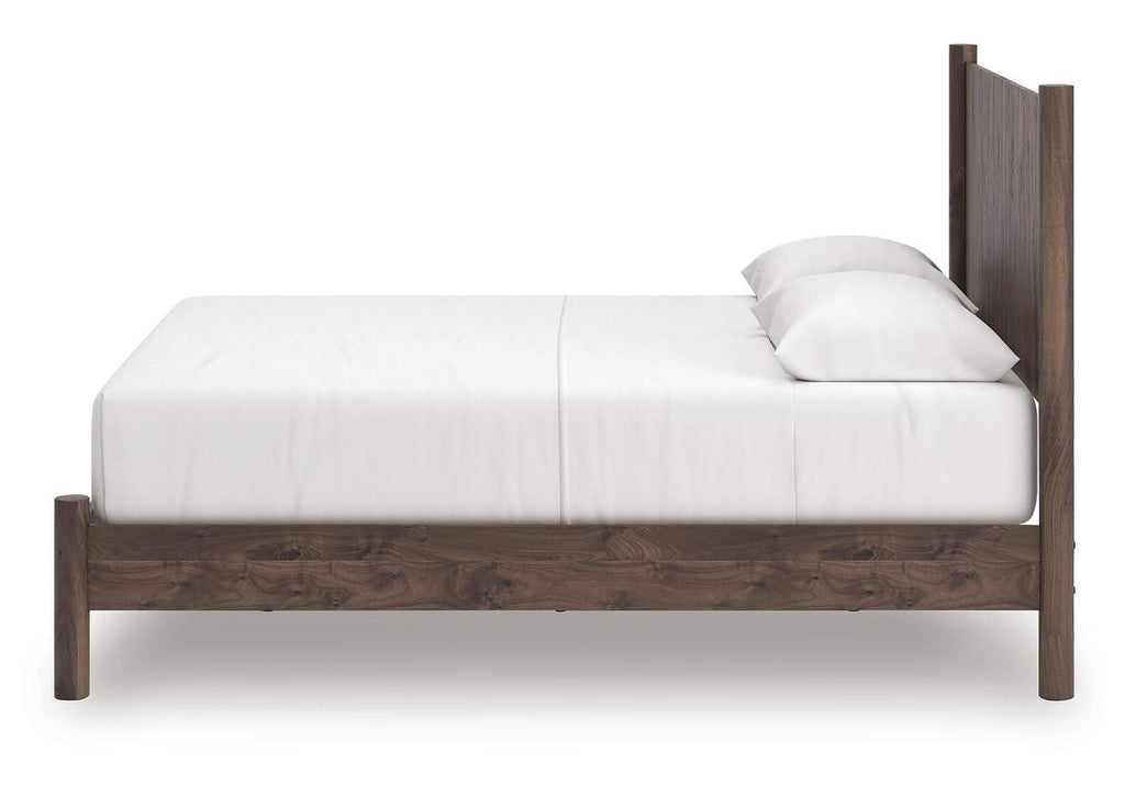 Cadmori Queen Panel Platform Bed, Dresser, Mirror, Chest and Nightstand side view