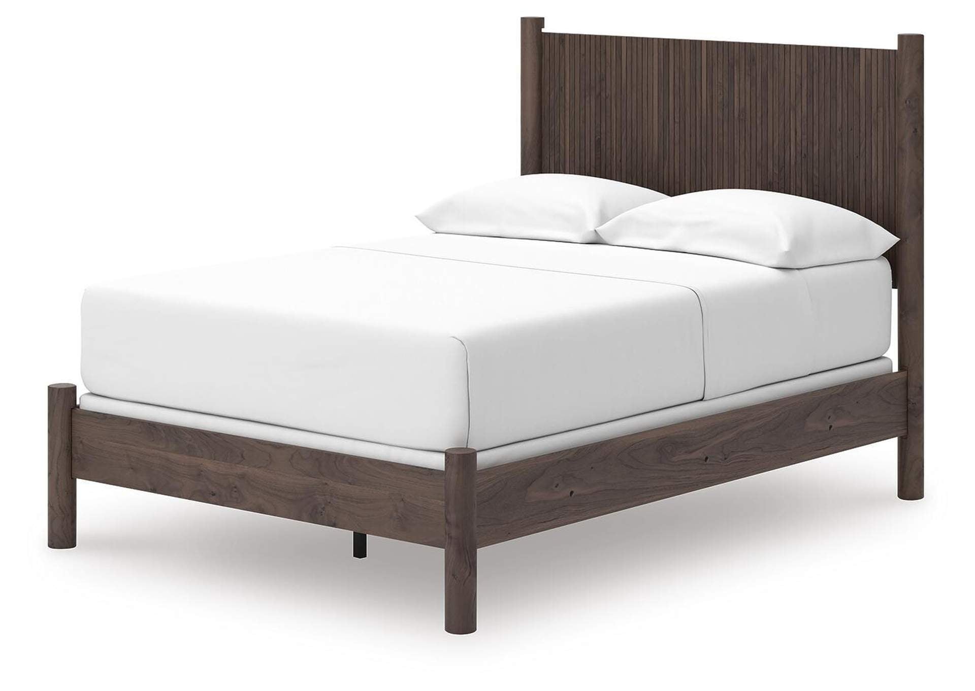 Cadmori Full Panel Bed and Dresser angled view