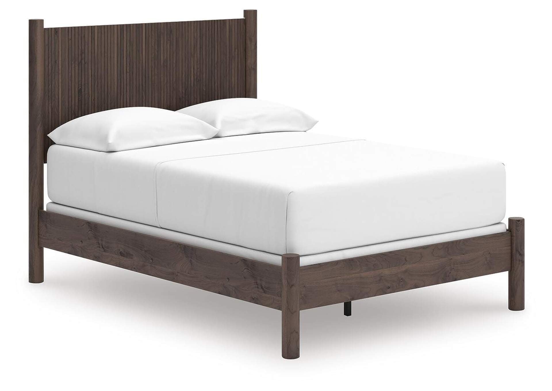 Cadmori Full Panel Bed and Dresser angled view