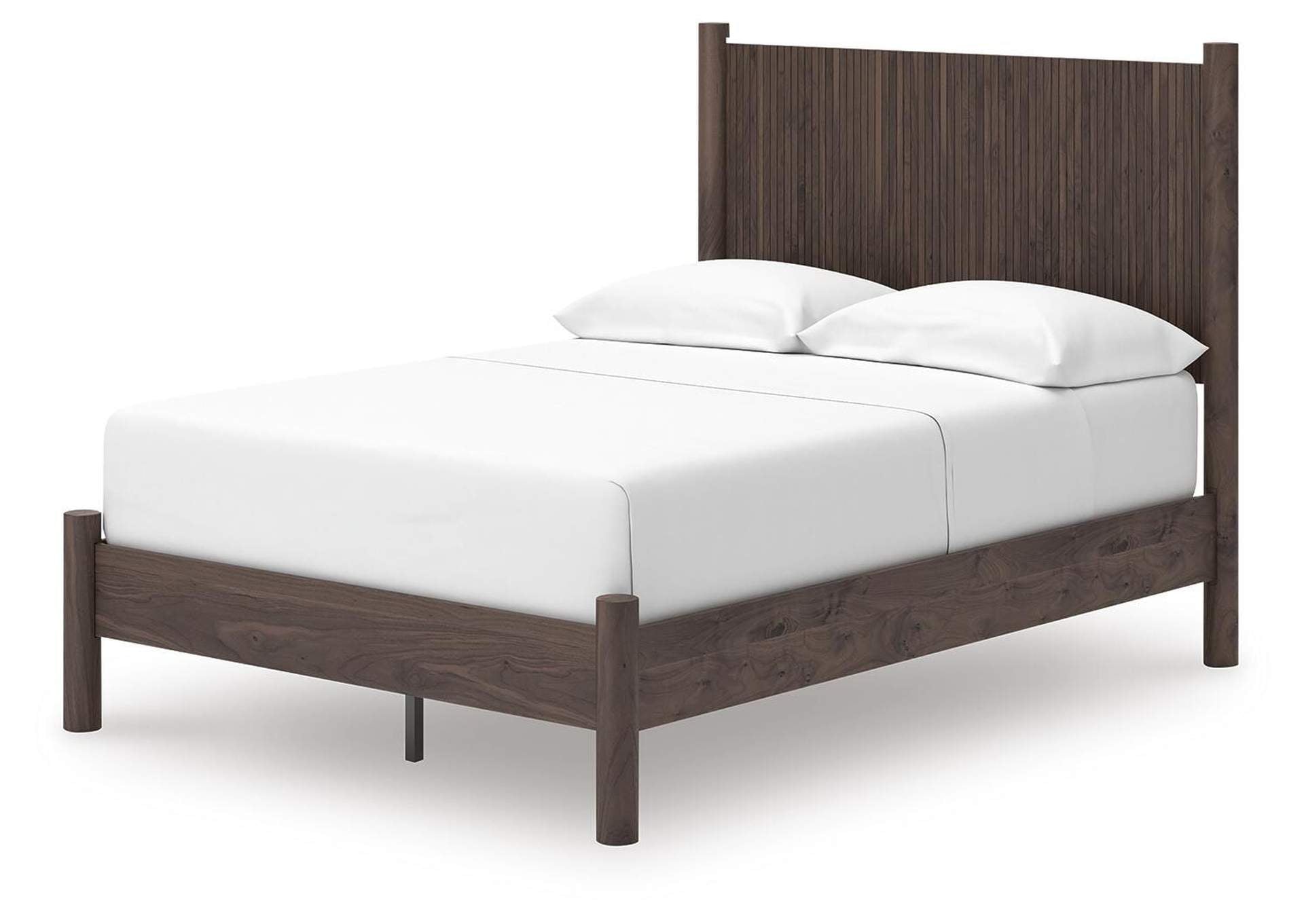 Cadmori Full Panel Platform Bed, Dresser, Mirror, Chest and Nightstand angled view