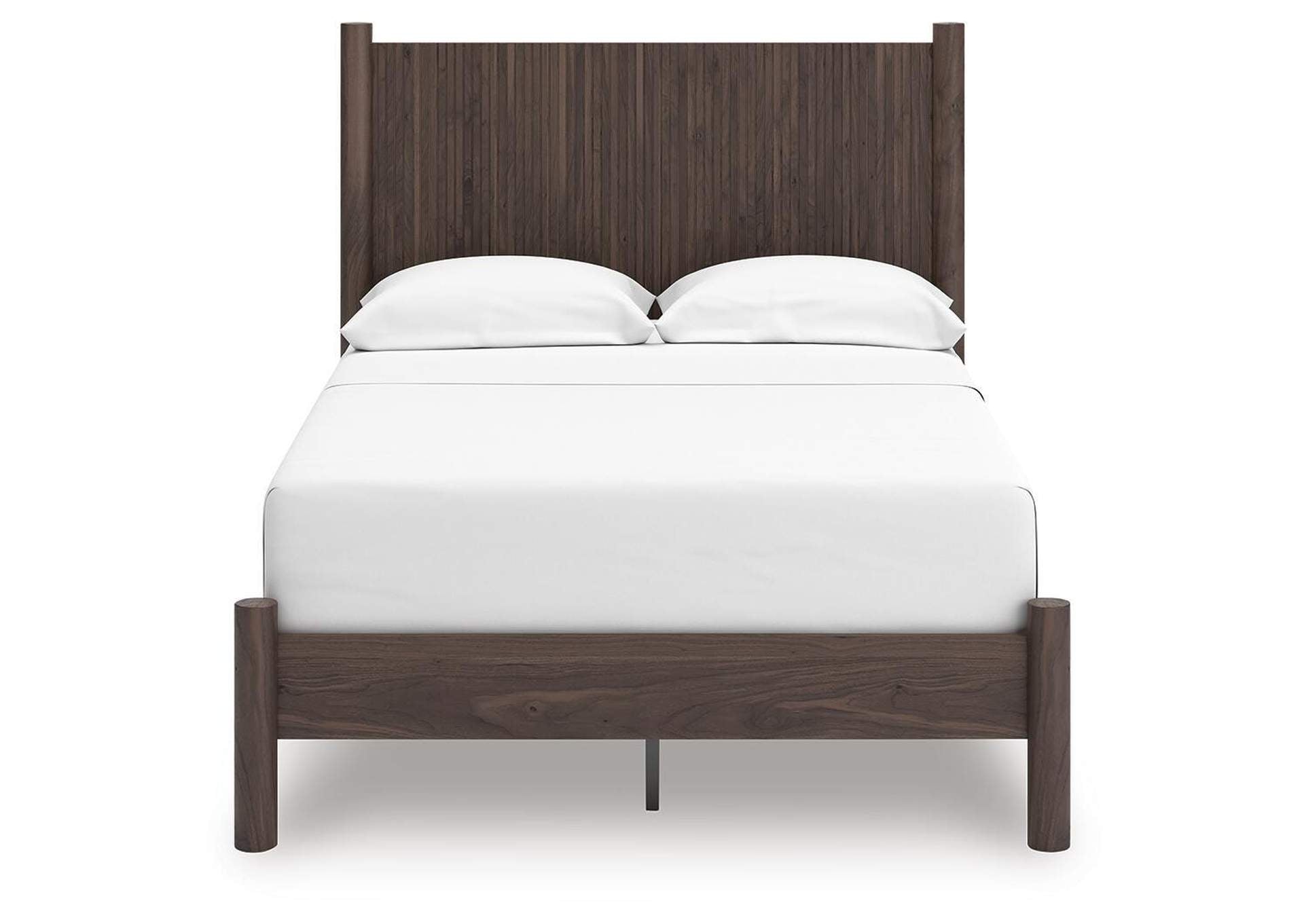 Cadmori Full Panel Platform Bed, Dresser, Mirror and Chest front view